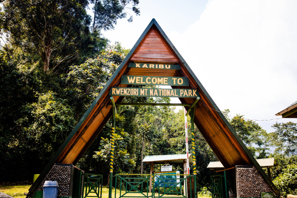 Rwenzori park gate
